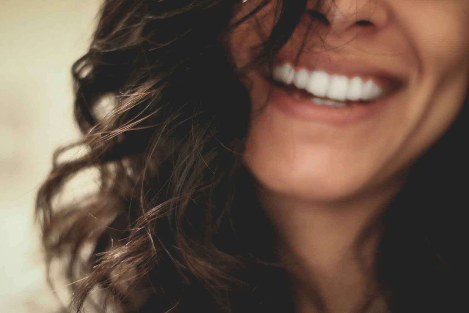 A patient smiling